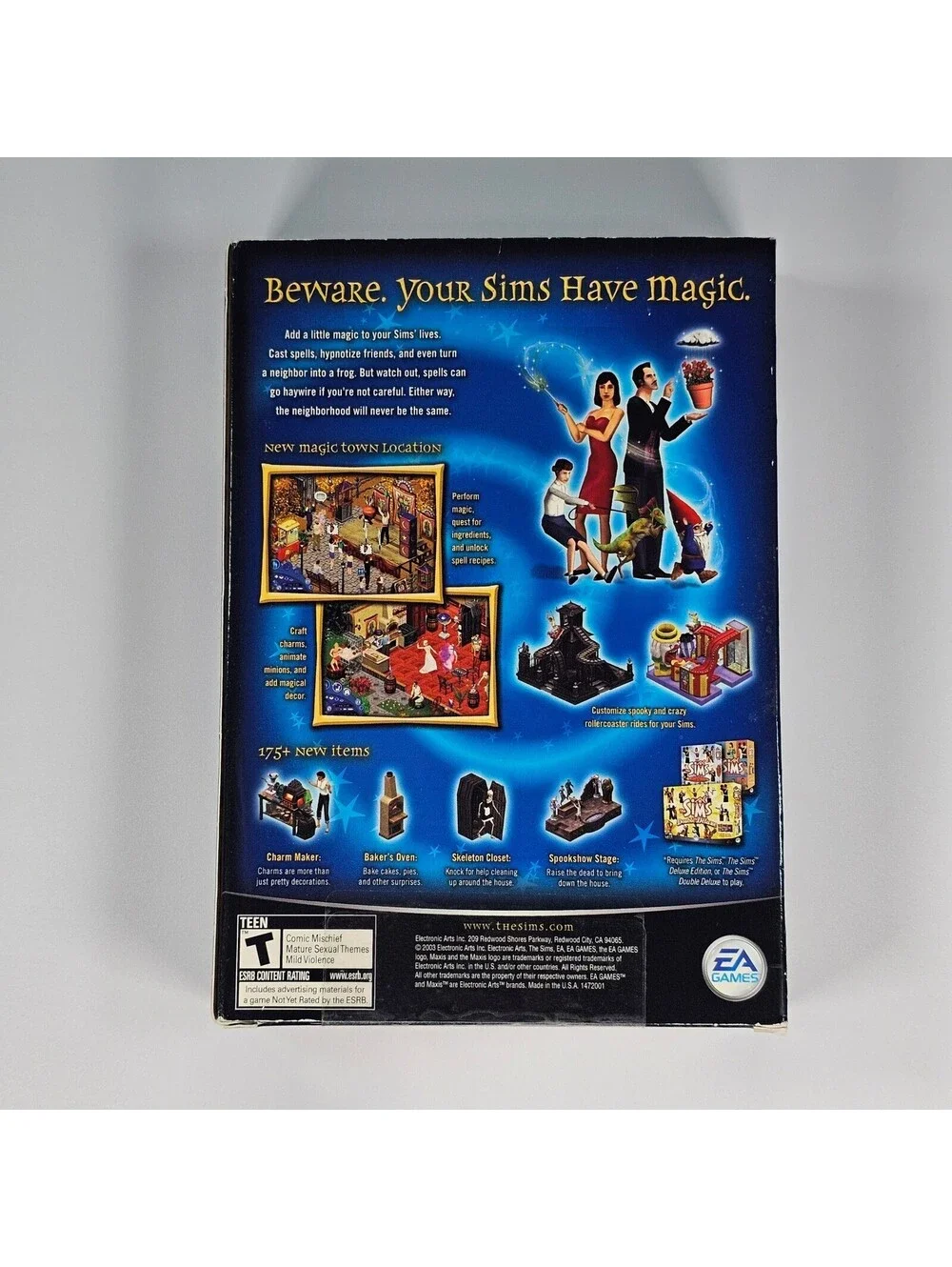 The Sims Makin Magic PC Expansion Pack Big Box 2-Disc Set EA Games Maxis 2003